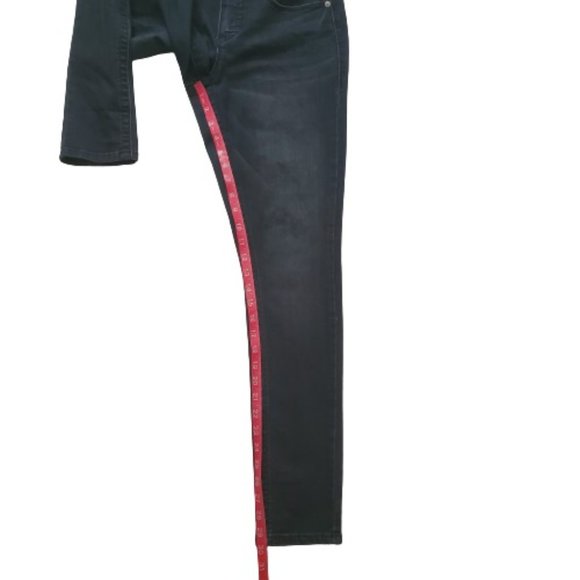 Seven7 Women's Mid Rise Tummyless Slimming Skinny Jeans Black Size 6 - Picture 10 of 10